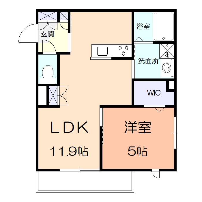 フォレスタ鎌倉岩瀬の間取り