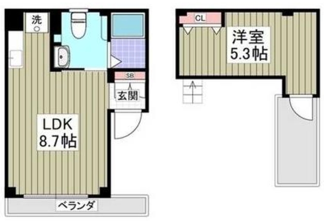 Kairos銀座EASTの間取り