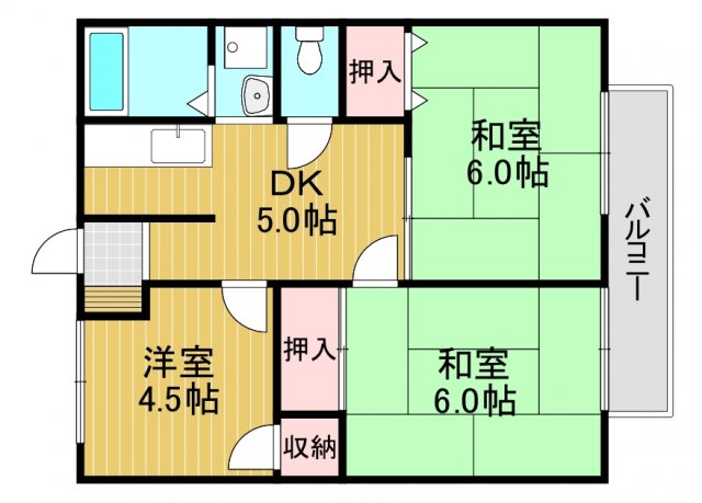 サニーハイツの間取り