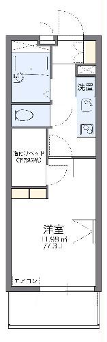 沼津市西沢田のマンションの間取り