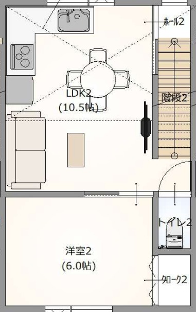 Ts GarageB棟の間取り