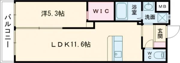 ウィングス里中の間取り