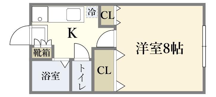 クレセール南仙台Ｂの間取り