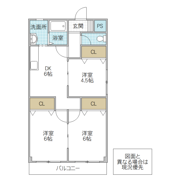 飯村不動産第六ビルの間取り