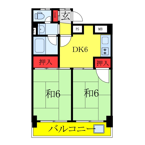 板橋区高島平のマンションの間取り