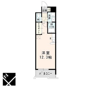 名古屋市千種区千種のマンションの間取り