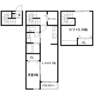 柴田郡柴田町船岡中央のアパートの間取り