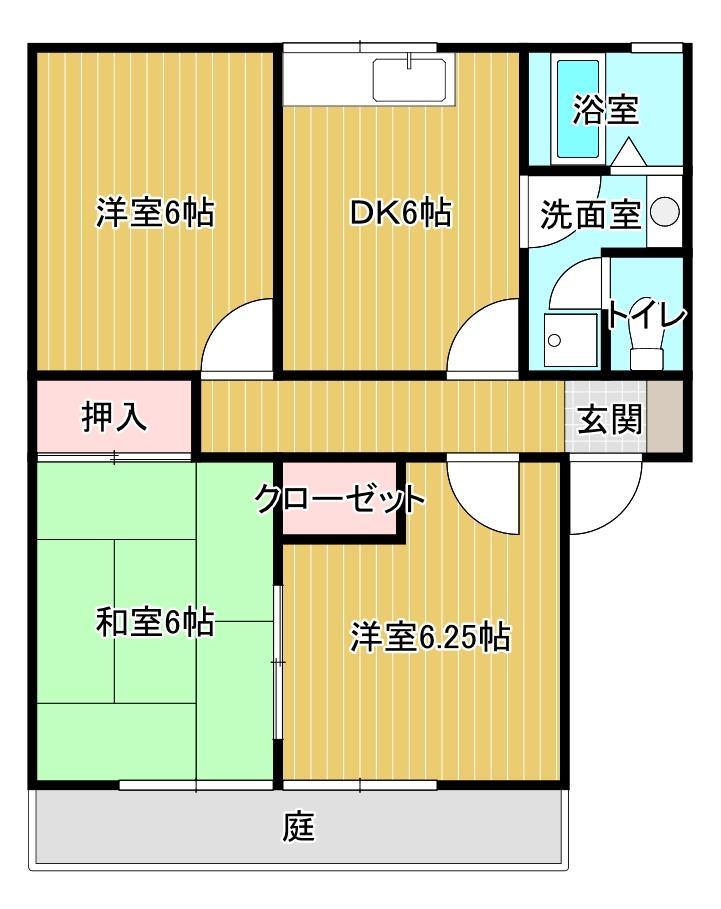 メゾンヤマショーIIＢの間取り