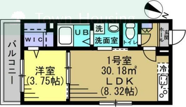 船橋市飯山満町のアパートの間取り