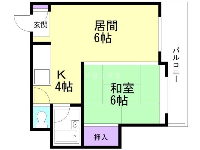 中の島リバーサイドマンションの間取り