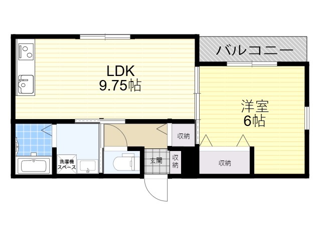 枚方市招提元町のアパートの間取り