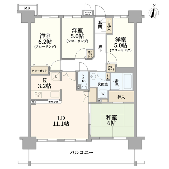 ソフィア・ガーデンズ川崎の間取り