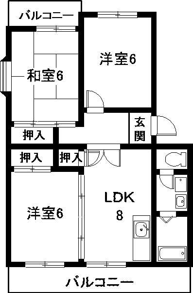 カサグランデ本城の間取り