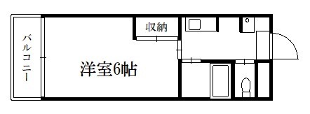 京都市中京区西ノ京西月光町のマンションの間取り