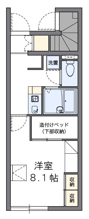 レオパレス高尾ヒルズの間取り