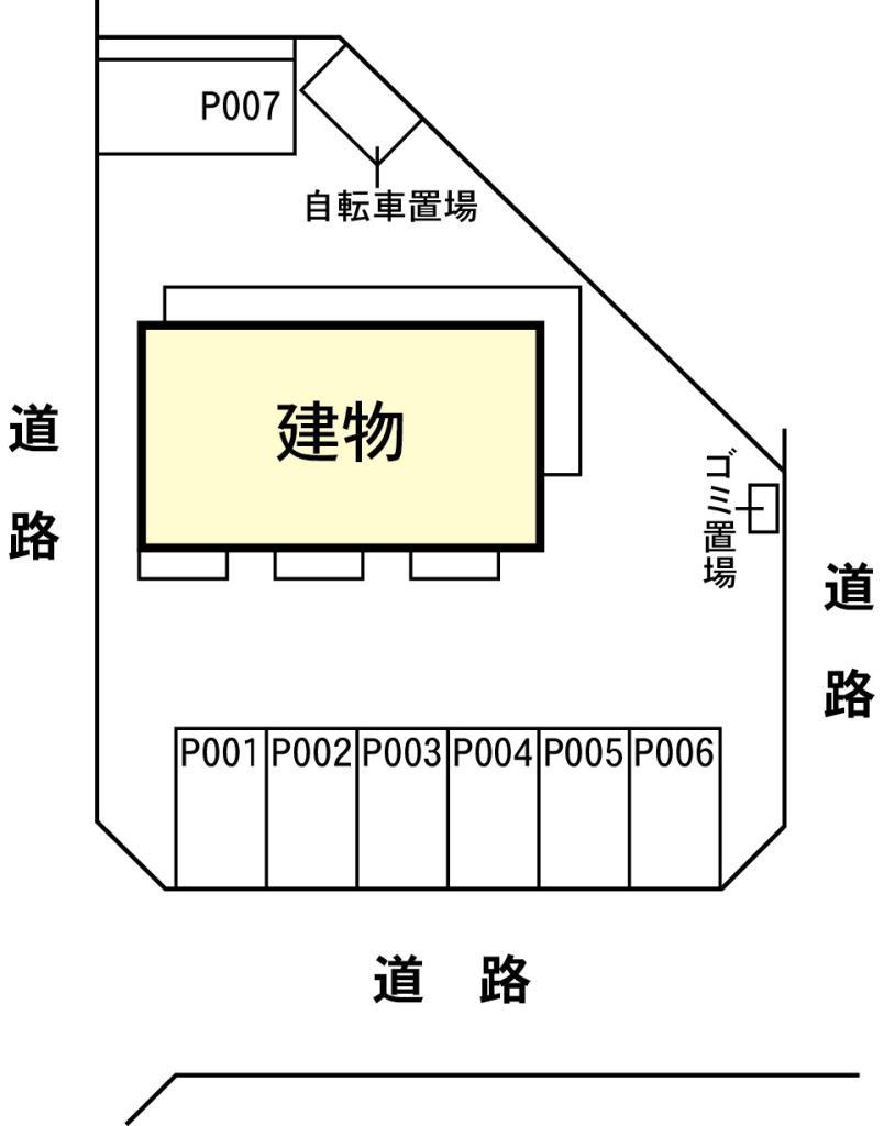 【つくば市みどりの南のアパートの駐車場】