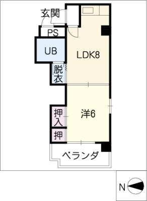 ロイヤルフラット松屋町の間取り