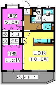 グレイス新宮の間取り