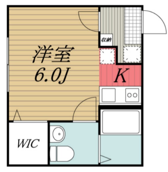 佐倉市井野のアパートの間取り