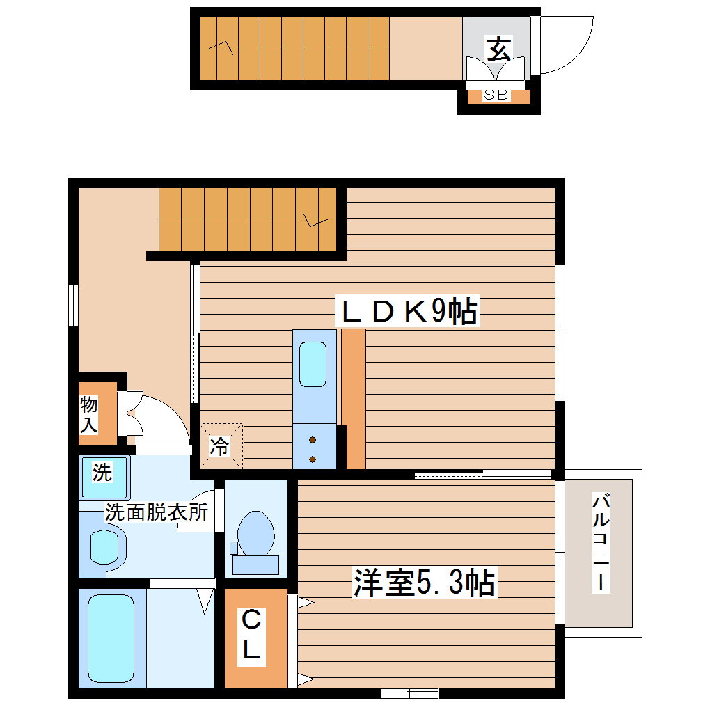 WIN大河原　A棟の間取り