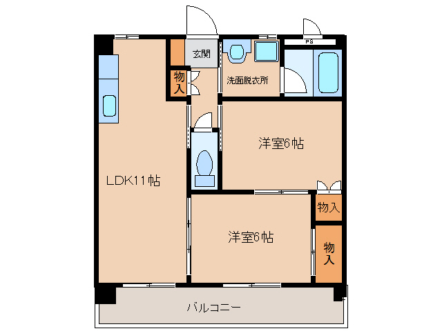 アルフェラッツ城北の間取り