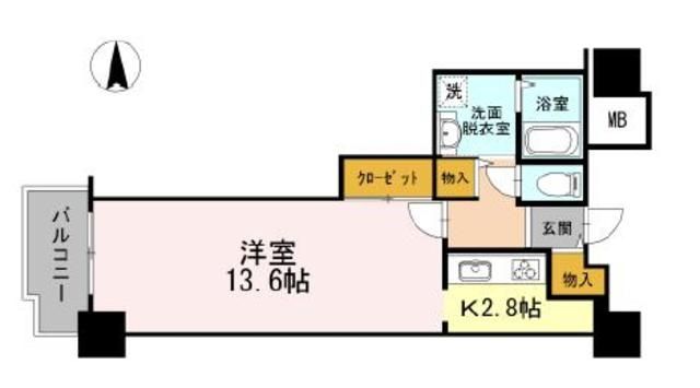 品川区東品川のマンションの間取り