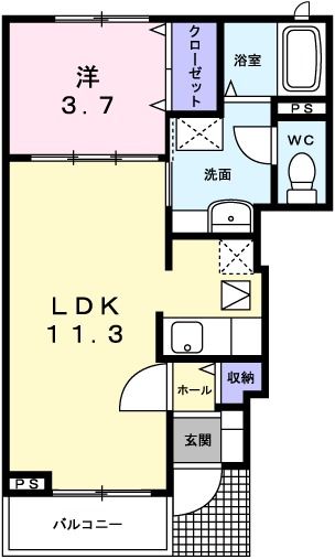 シャトレー富永の間取り