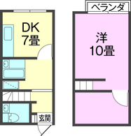 スウィートルーム喜納の間取り