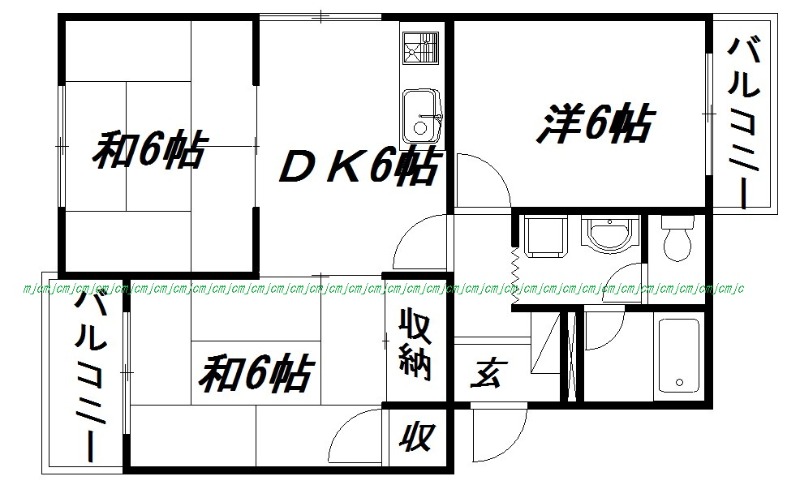 浜松市中央区笠井町のマンションの間取り