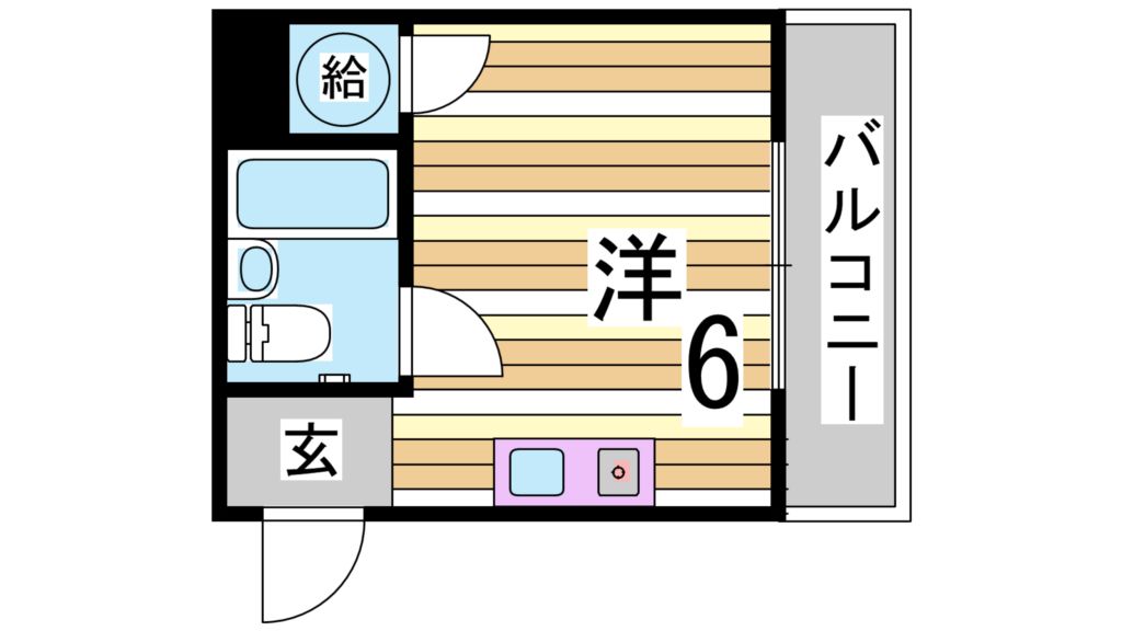 神戸市中央区脇浜町のマンションの間取り