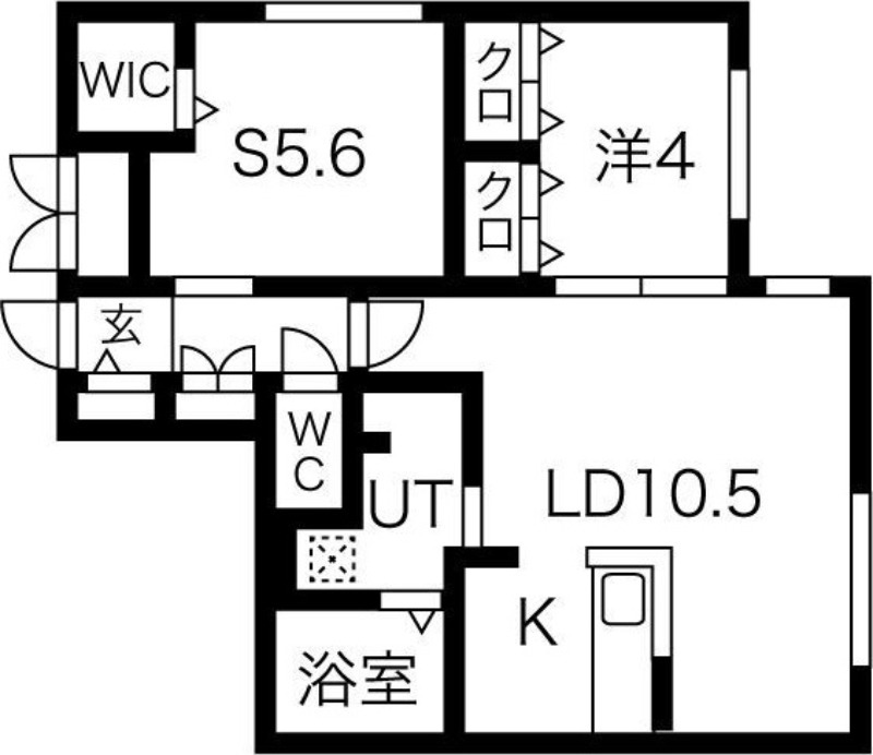 札幌市北区麻生町のマンションの間取り