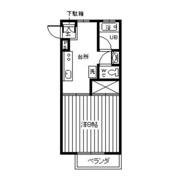 郡山市八山田のマンションの間取り