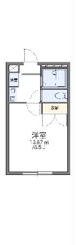 【レオパレス三国ヶ丘弐番館の間取り】