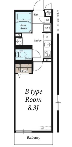 【八王子市松木のマンションの間取り】