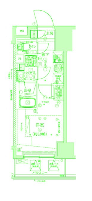 メインステージ横濱関内の間取り