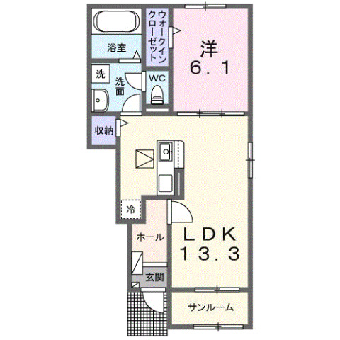 【フラン　メゾン　オーブの間取り】