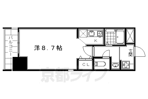 コンシェルジュ京都駅前の間取り