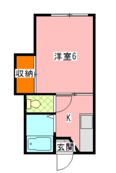 千葉市花見川区南花園のアパートの間取り