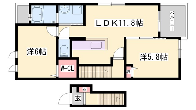 クオーレIIの間取り