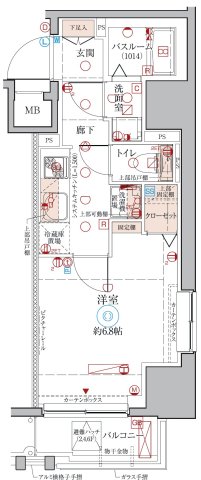 クレヴィスタ元浅草の間取り