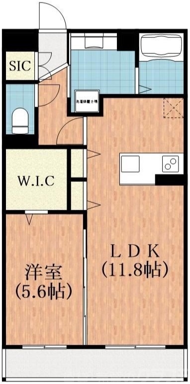 大阪市東住吉区公園南矢田のアパートの間取り