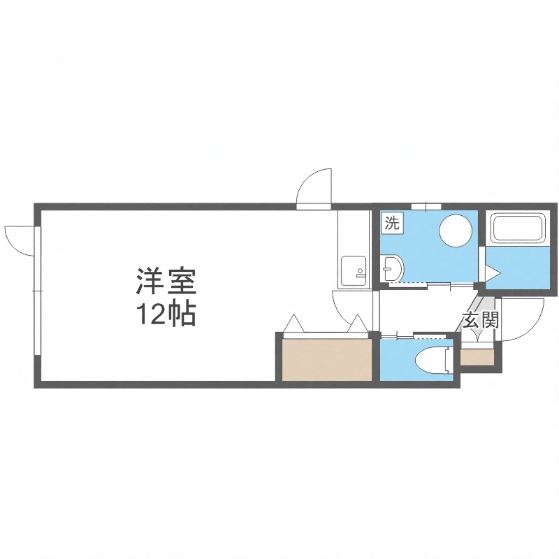 【札幌市白石区菊水一条のマンションの間取り】