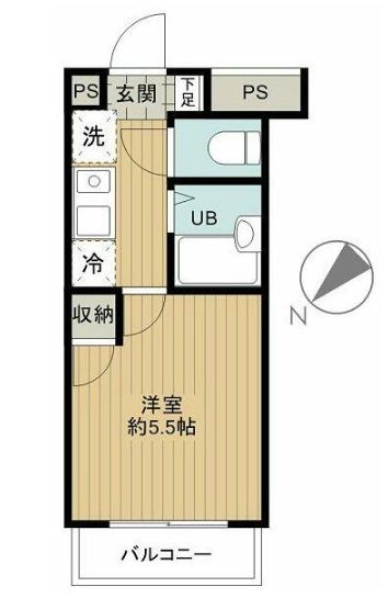 スカイコート新宿落合第６の間取り