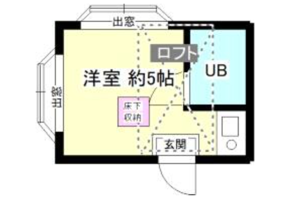 川崎市宮前区平のアパートの間取り