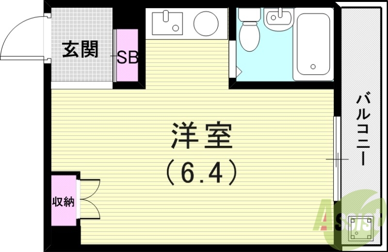 【水木通マンションの間取り】