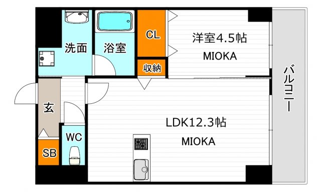 グレイス南栄の間取り