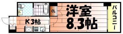 No.63 オリエントキャピタルタワーの間取り