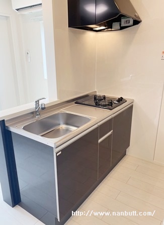 キッチン　2口ガスコンロ付きカウンターシステムキッチン