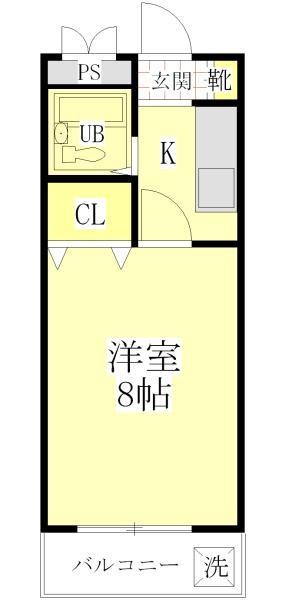 メゾンオレンジ2の間取り写真