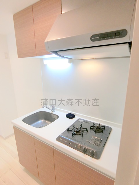 キッチン　2口ガスシステムキッチン